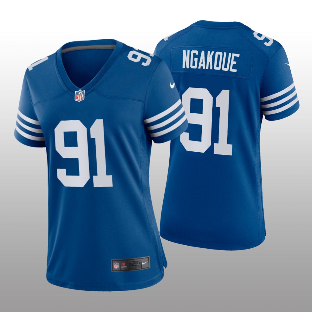 Indianapolis Colts Yannick Ngakoue Royal Jersey Alternate Game - Women's