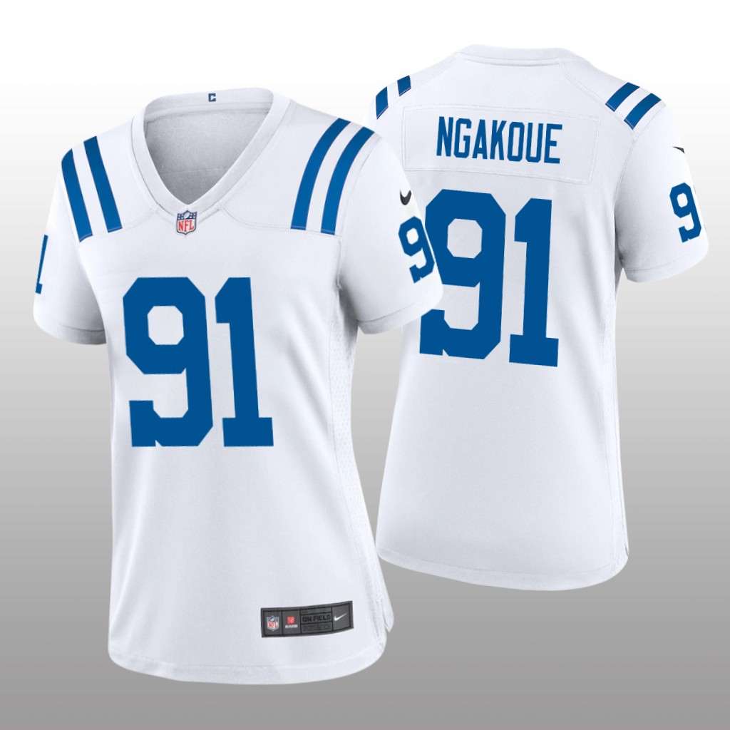 Indianapolis Colts Yannick Ngakoue White Jersey Game - Women's