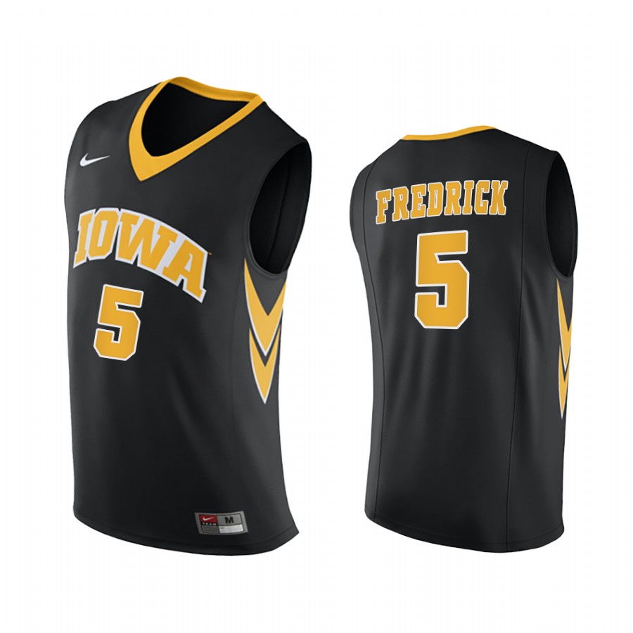 Iowa Hawkeyes C.J. Fredrick Black  2020-21 College  Jersey