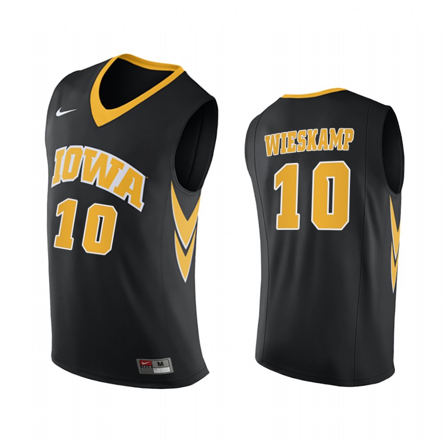 Iowa Hawkeyes Joe Wieskamp Black  2020-21 College  Jersey