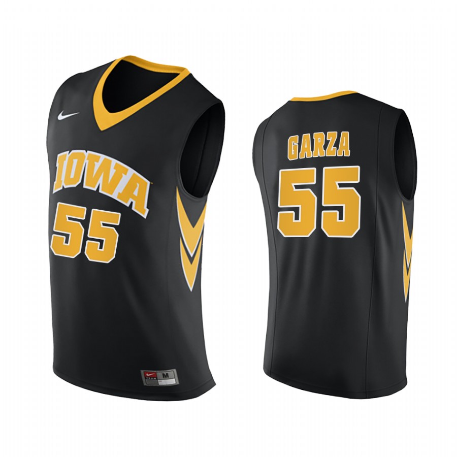 Iowa Hawkeyes Luka Garza Black  2020-21 College  Jersey
