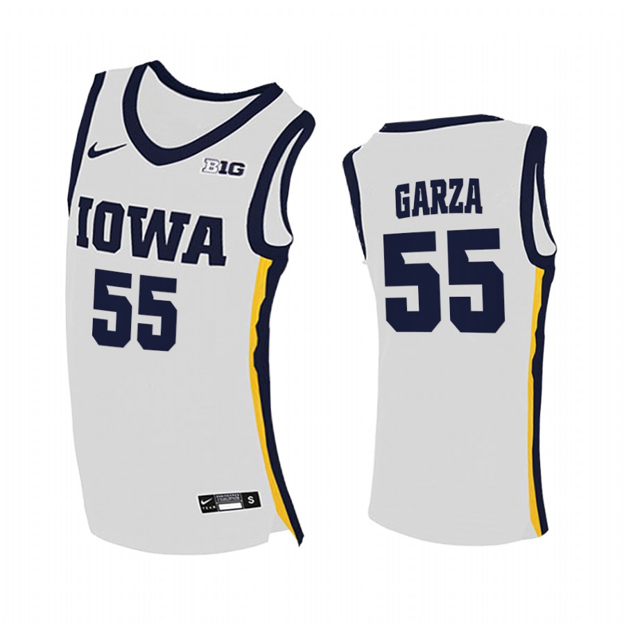 Iowa Hawkeyes Luka Garza White Home 2020-21 College  Jersey