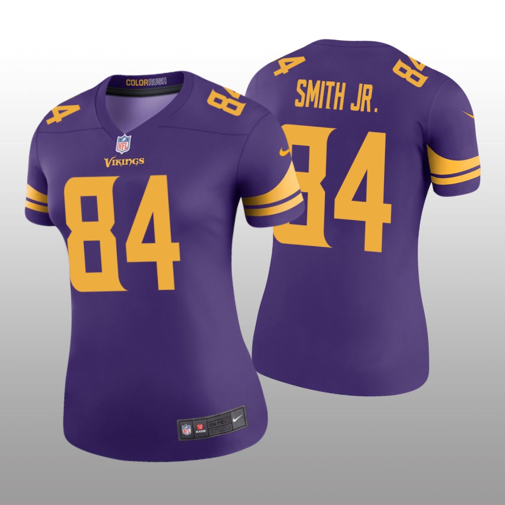 Irv Smith Jr. Minnesota Vikings Purple NFL Draft Color Rush Legend Jersey