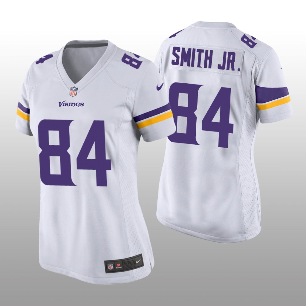 Irv Smith Jr. Minnesota Vikings White NFL Draft Game Jersey