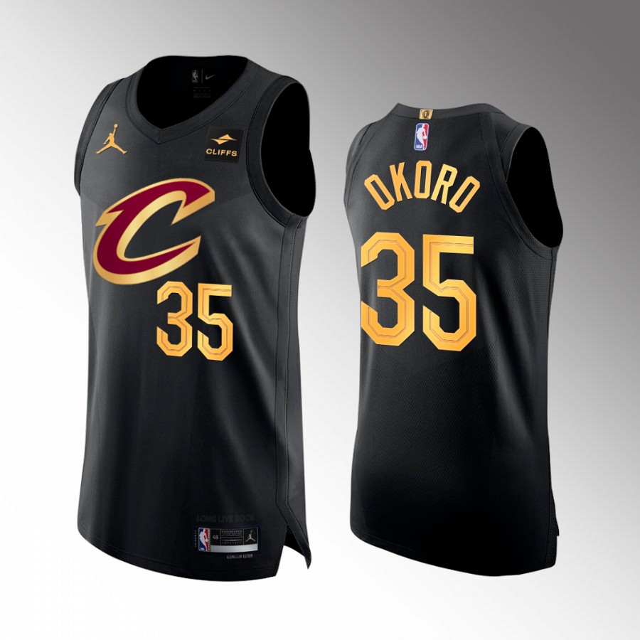 Isaac Okoro 2022-23 Cavaliers #35 Statement Edition Jersey Black