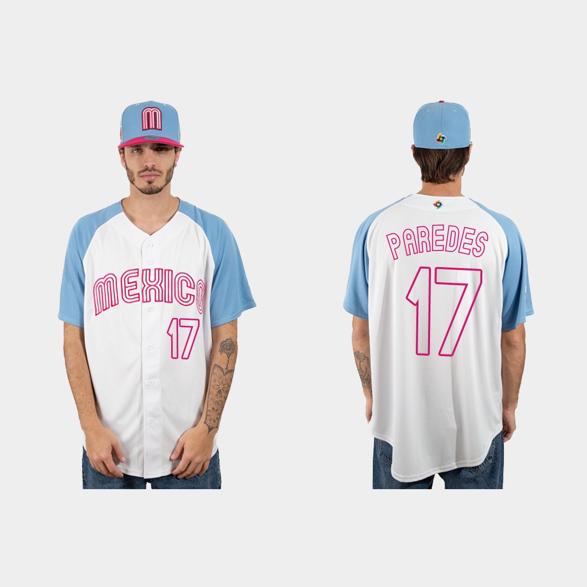 Isaac Paredes Mexico  2023 World  Classic Jersey - White Blue