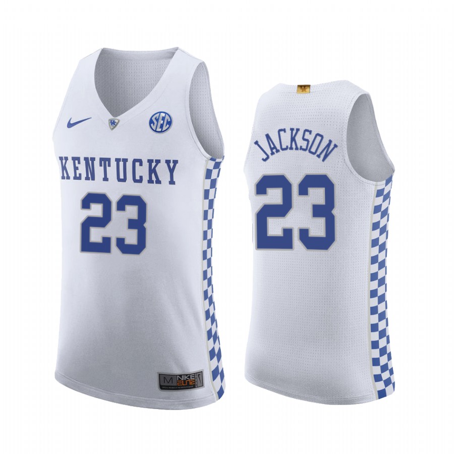 Isaiah Jackson Kentucky Wildcats White Jersey 2021 NBA Top Draft College
