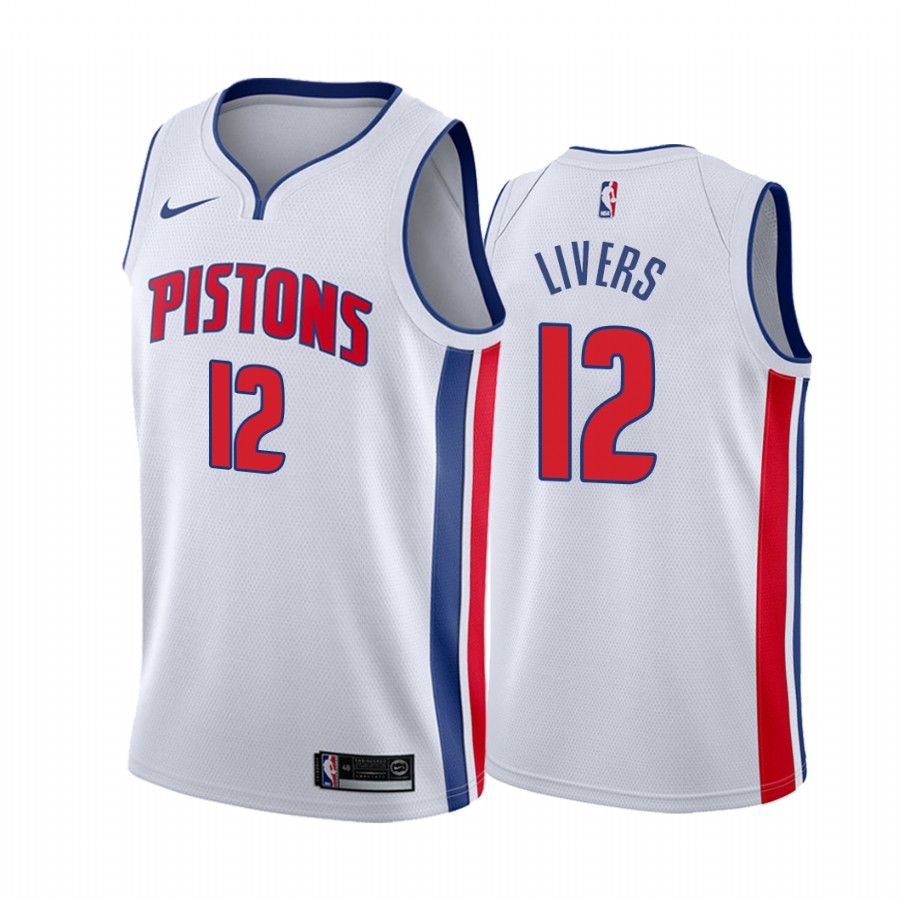 Isaiah Livers 2021 NBA Draft Detroit Pistons Classic Edition Jersey White