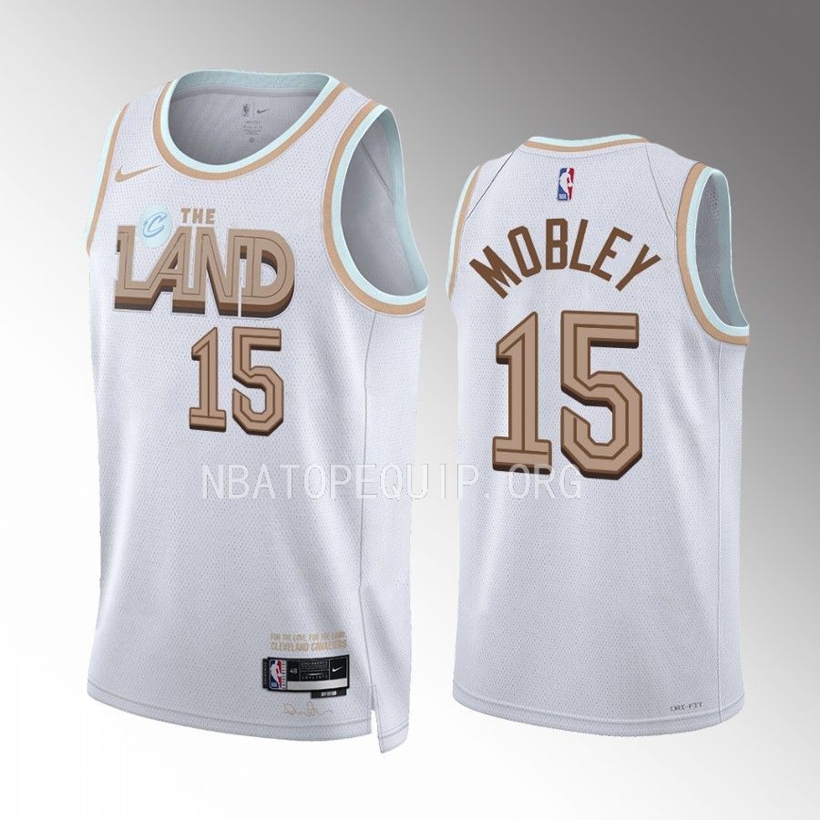 Isaiah Mobley 2022-23 Cleveland Cavaliers White #15 City Edition Jersey Swingman