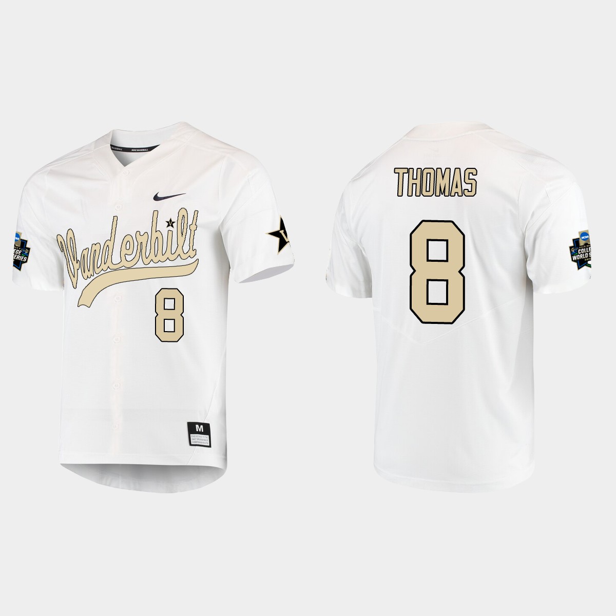 Isaiah Thomas Vanderbilt Commodores College World Series  Jersey - White