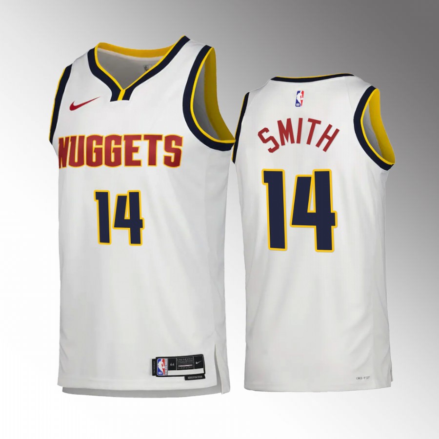 Ish Smith Denver Nuggets #14 White Jersey 2022-23 Association Edition Swingman