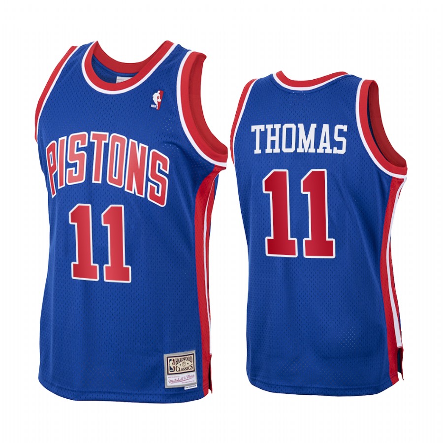 Isiah Thomas #11 Detroit Pistons Royal 1988-89 Hardwood Classics Jersey