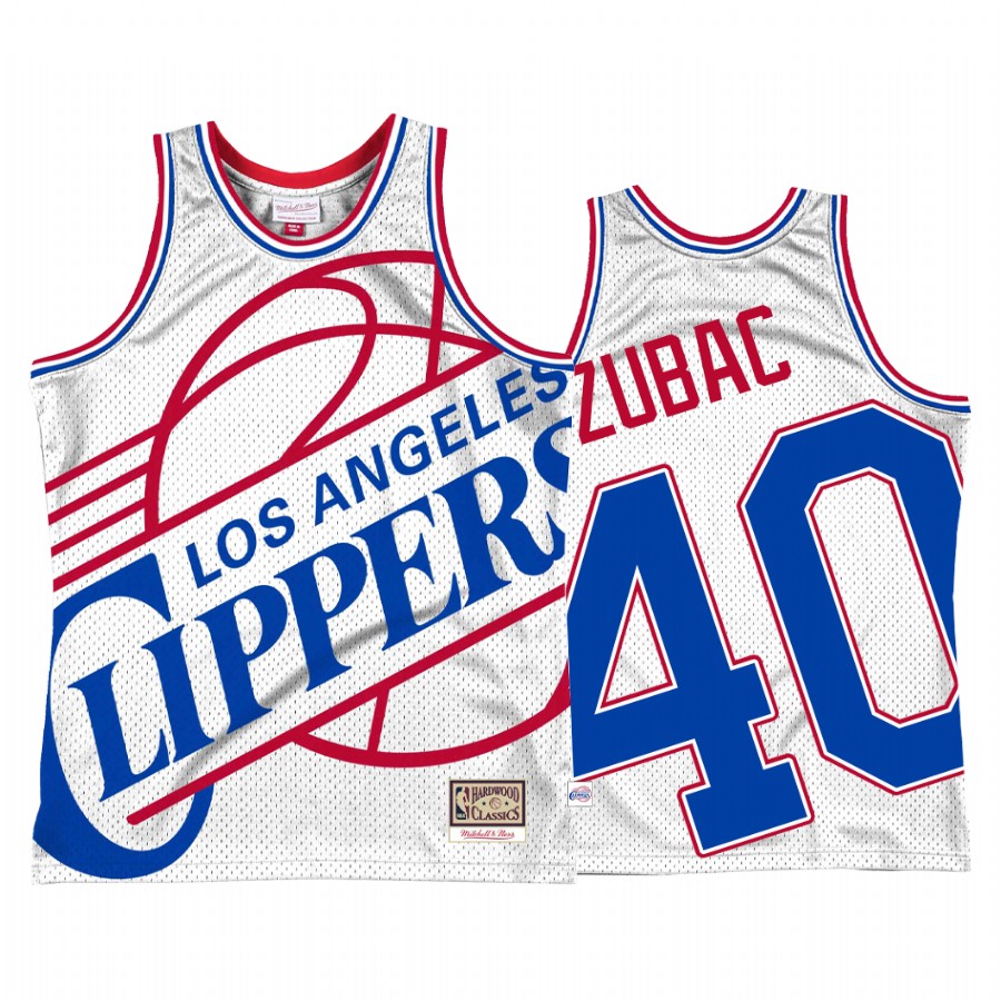Ivica Zubac #40 Los Angeles Clippers Blown Out Jersey White