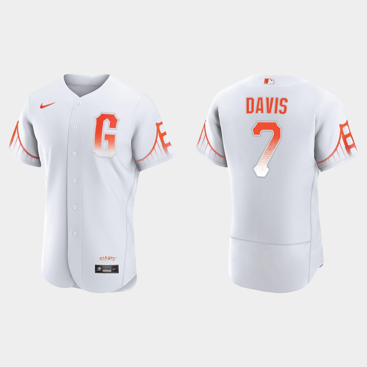 J.D. Davis San Francisco Giants City Connect Jersey - White