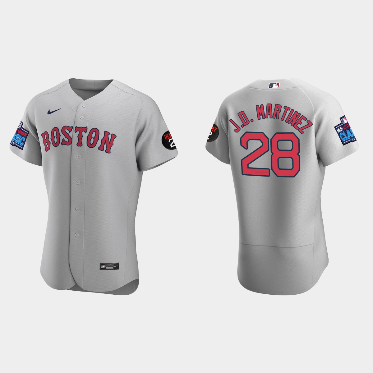 J.D. Martinez Boston Red Sox 2022 Little League Classic Jersey - Gray