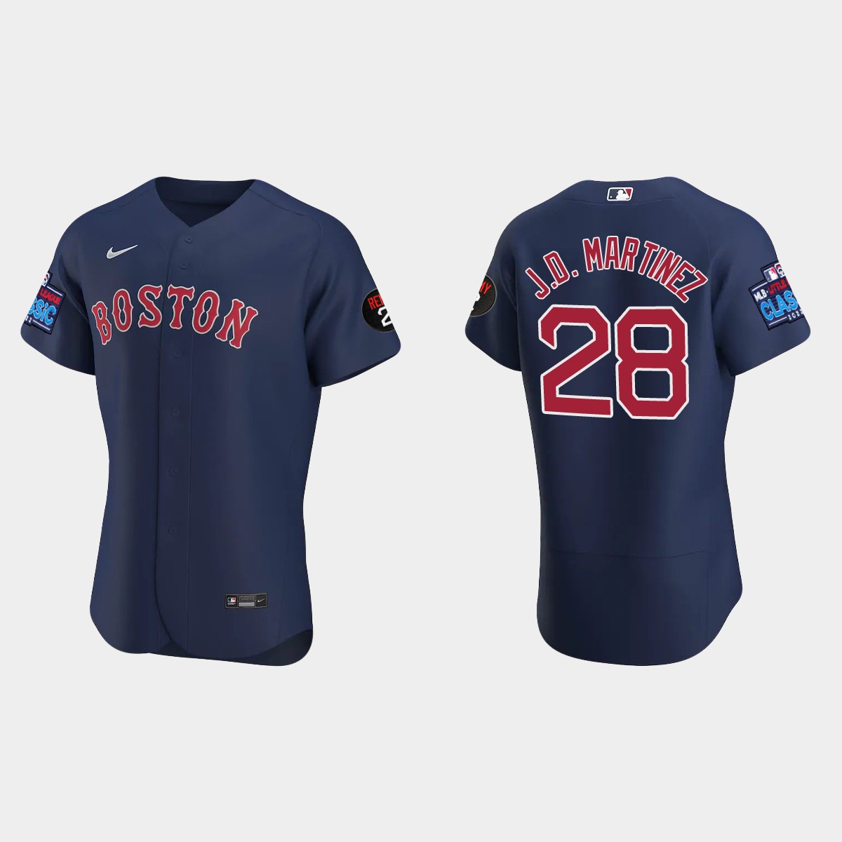 J.D. Martinez Boston Red Sox 2022 Little League Classic Jersey - Navy