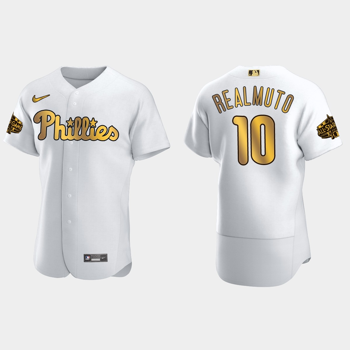 J.T. Realmuto Philadelphia Phillies 2022 MLB All-Star Game Jersey - White Gold