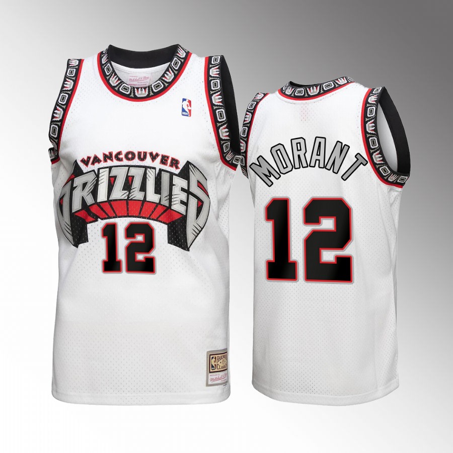 Ja Morant #12 Vancouver Grizzlies Reload 3.0 White Mitchell Ness Jersey