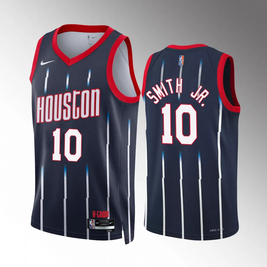 Jabari Smith Jr. Houston Rockets #10 Navy Jersey City Edition Swingman