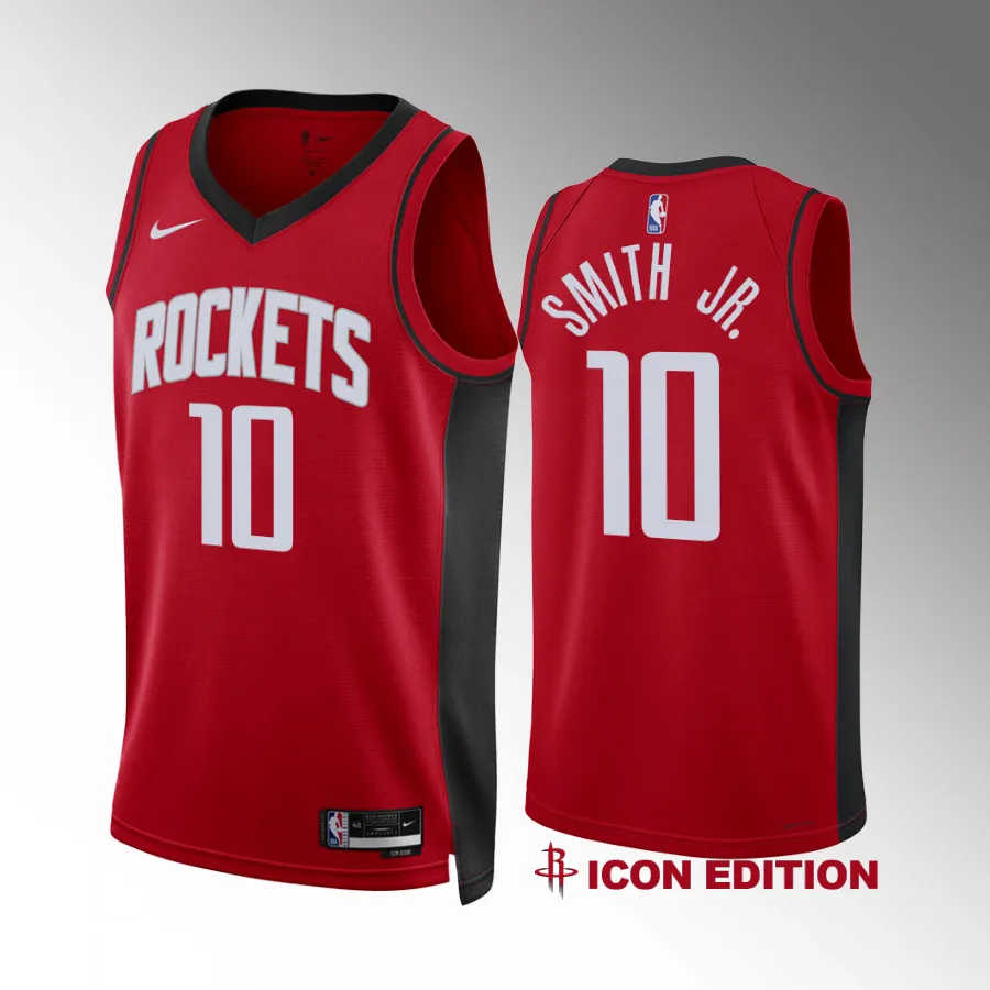 Jabari Smith Jr. Houston Rockets #10 Red Jersey Icon Edition Swingman