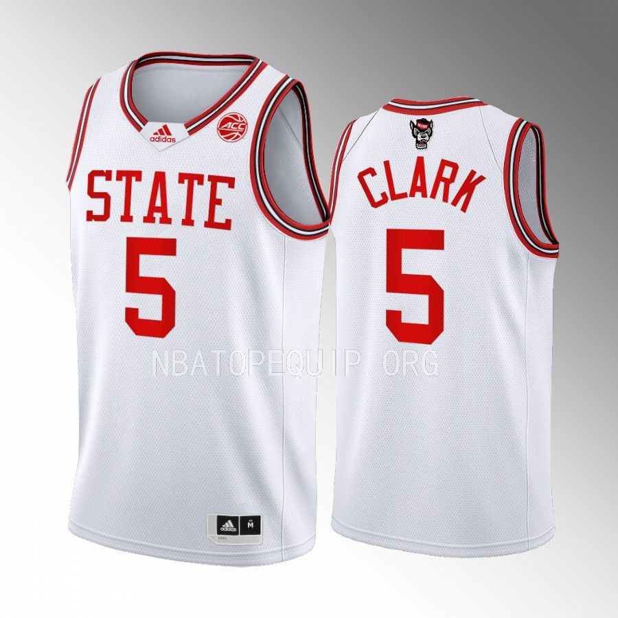 Jack Clark NC State Wolfpack White Jersey 2022-23 1983 Throwback 40th Anniversary
