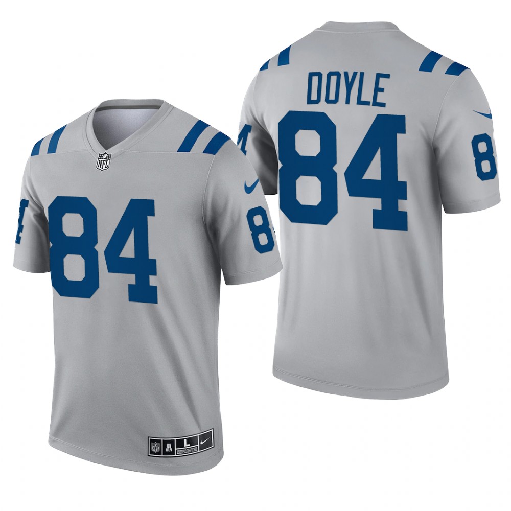 Jack Doyle Indianapolis Colts Gray Jersey Inverted Legend - Men's