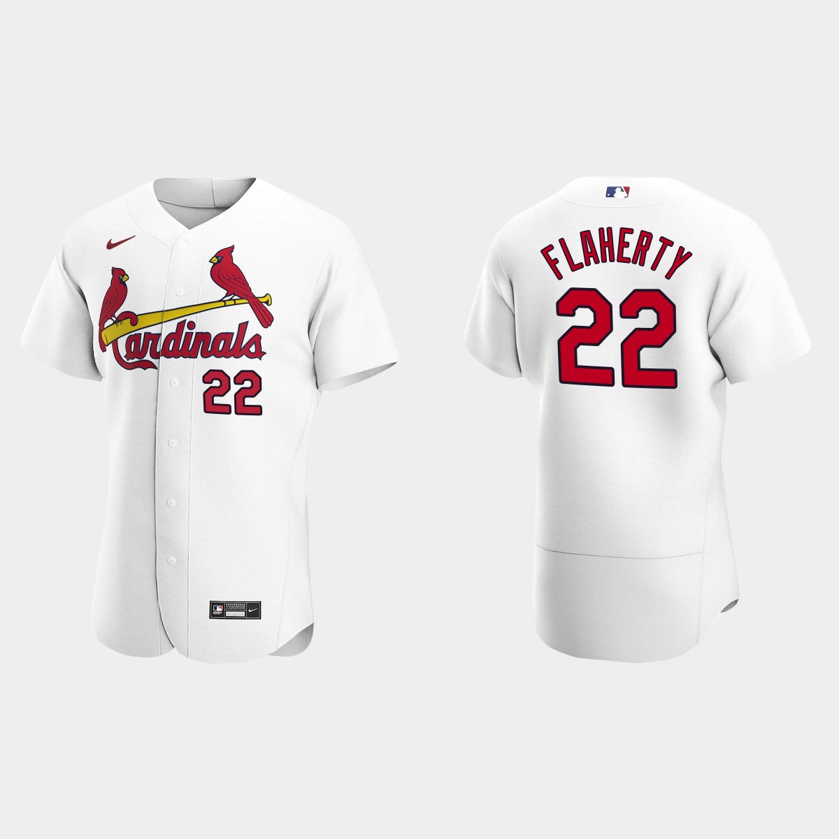 Jack Flaherty #22 St. Louis Cardinals White 2020 Home Jersey