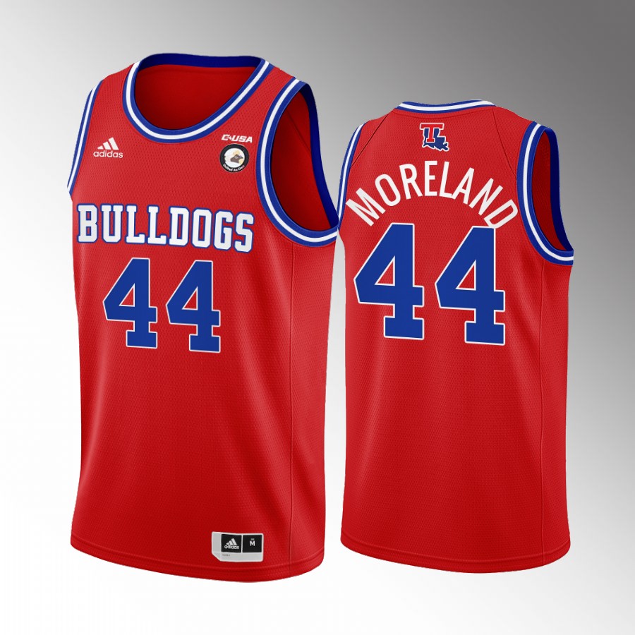Jackie Moreland Louisiana Tech Bulldogs Red Jersey College  Retired Number