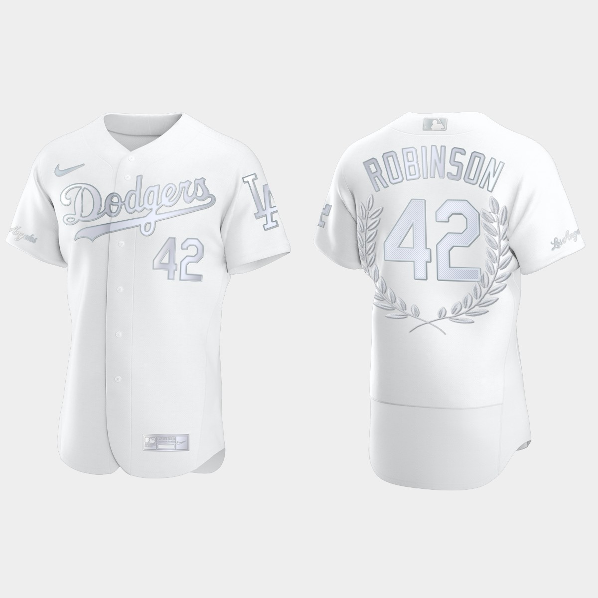 Jackie Robinson #42 Los Angeles Dodgers Retirement Awards Collection Jersey - White