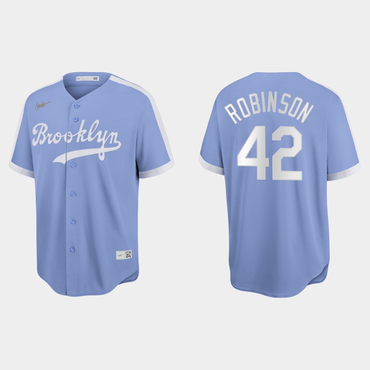 Jackie Robinson Brooklyn Dodgers Cooperstown Collection  Jersey - Light Purple