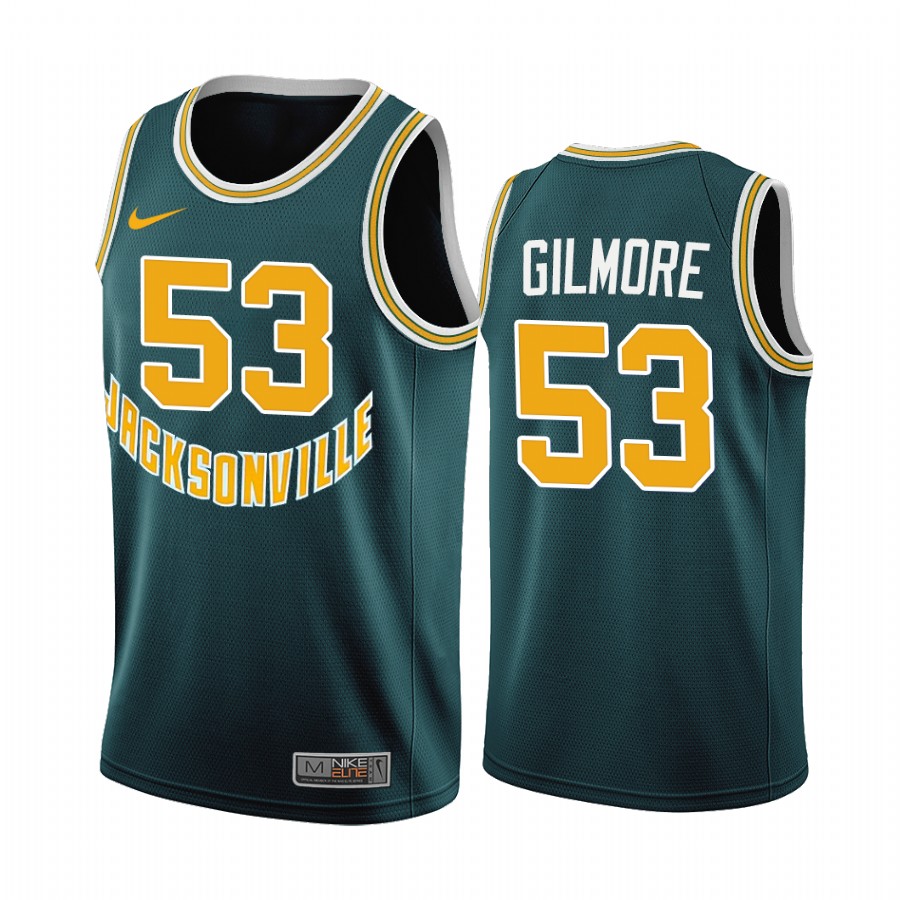 Jacksonville Dolphins Artis Gilmore Green 50th Anniversary Throwback Jersey College