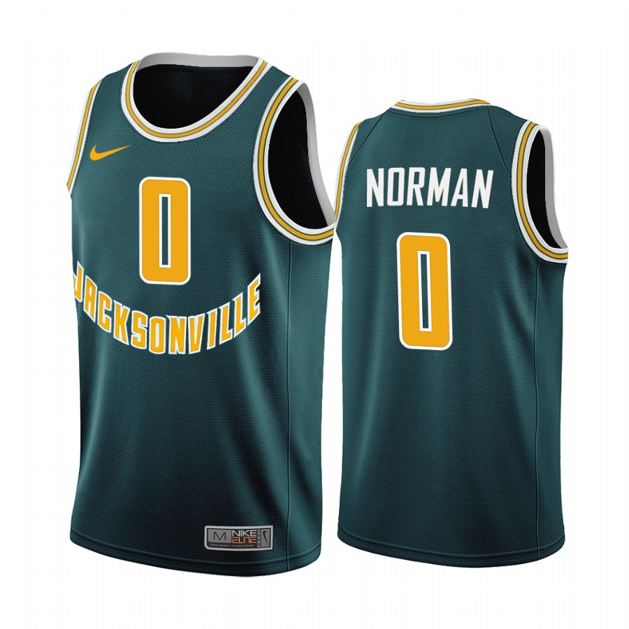 Jacksonville Dolphins Kevin Norman Green 50th Anniversary Throwback Jersey College