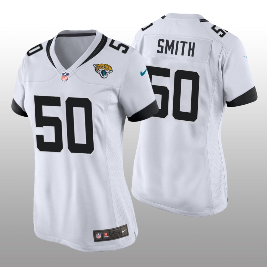 Jacksonville Jaguars #50 White Telvin Smith Game Jersey - Women