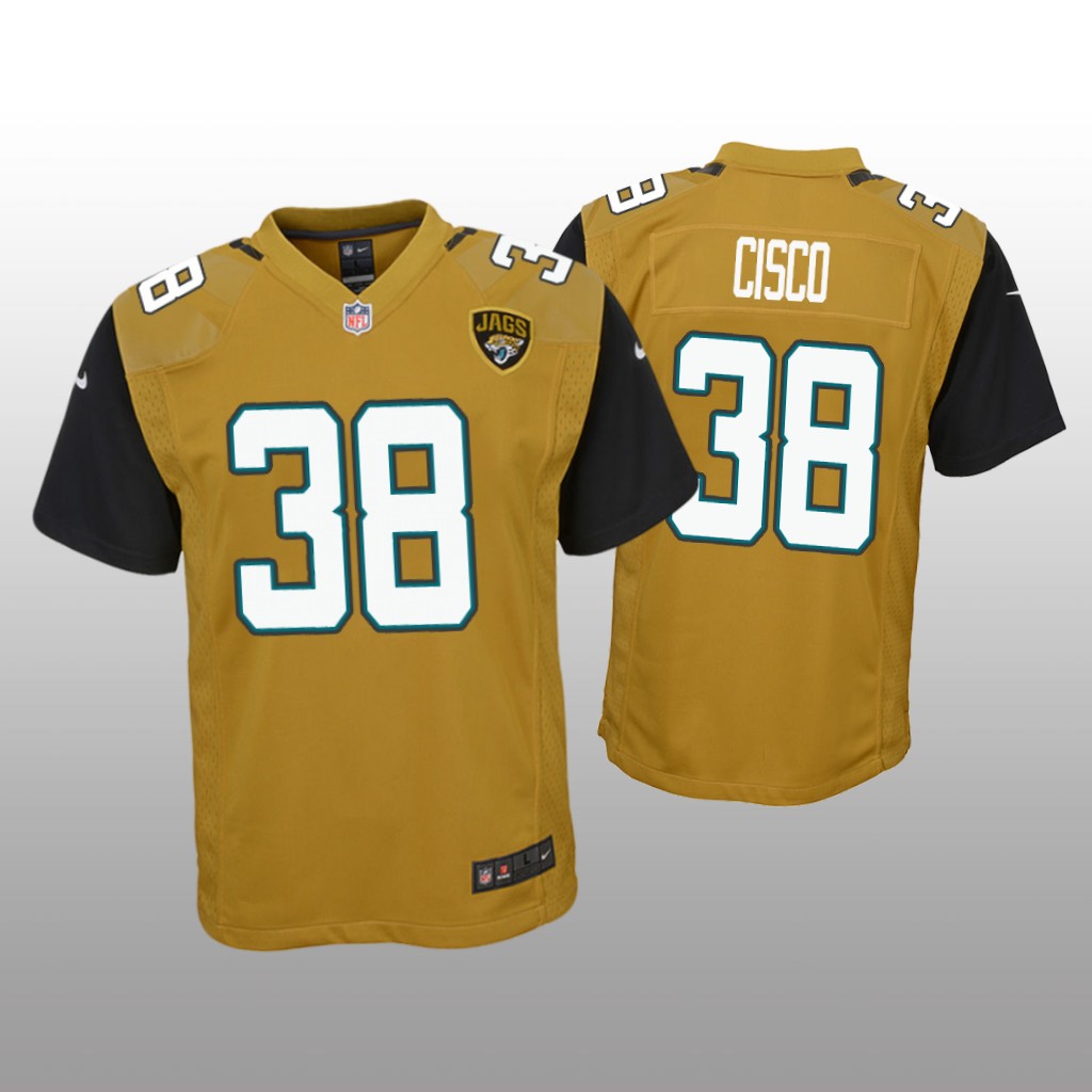 Jacksonville Jaguars Andre Cisco Gold Jersey Color Rush Game - Youth