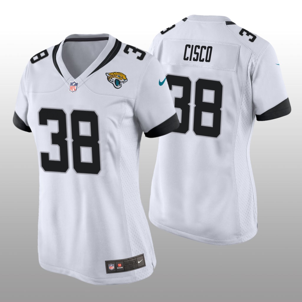 Jacksonville Jaguars Andre Cisco White Jersey Game - Women's
