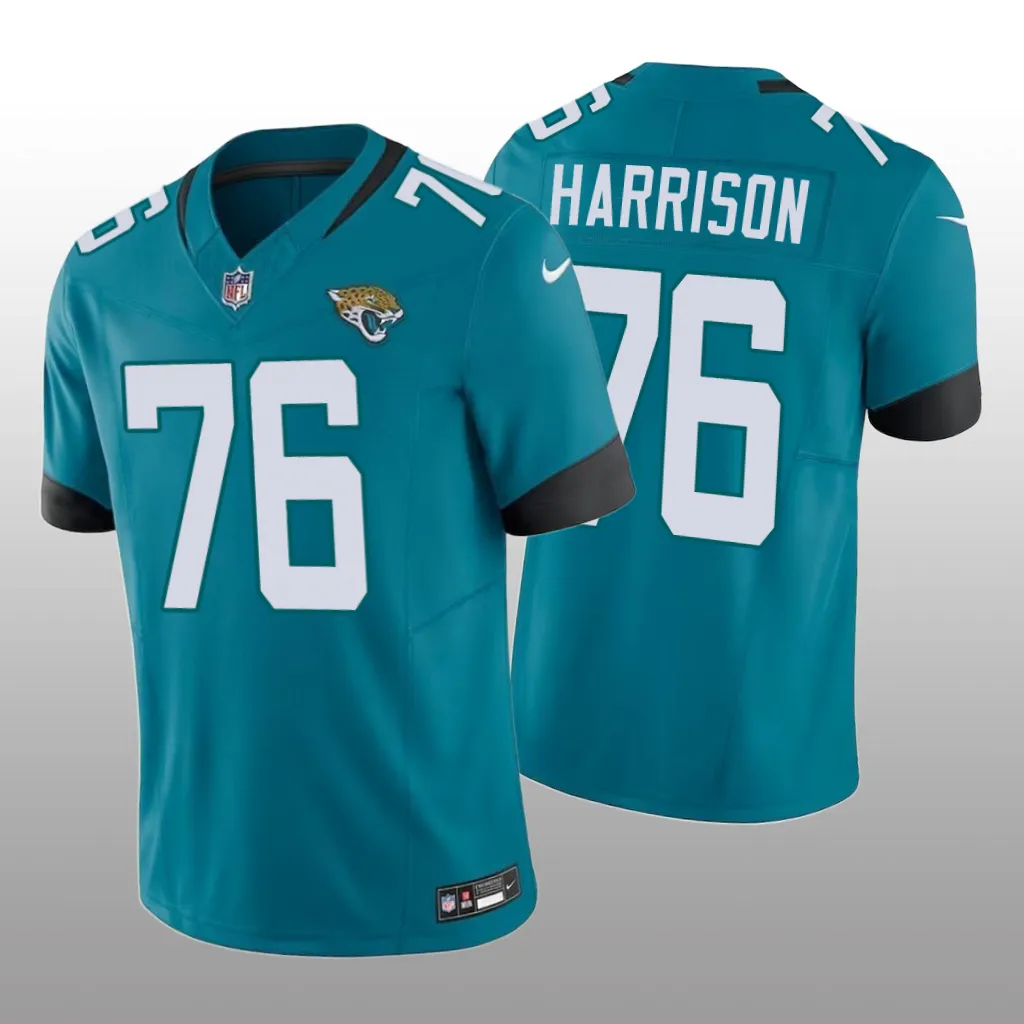 Jacksonville Jaguars Anton Harrison Teal Jersey Vapor F.U.S.E. Limited  - Men's