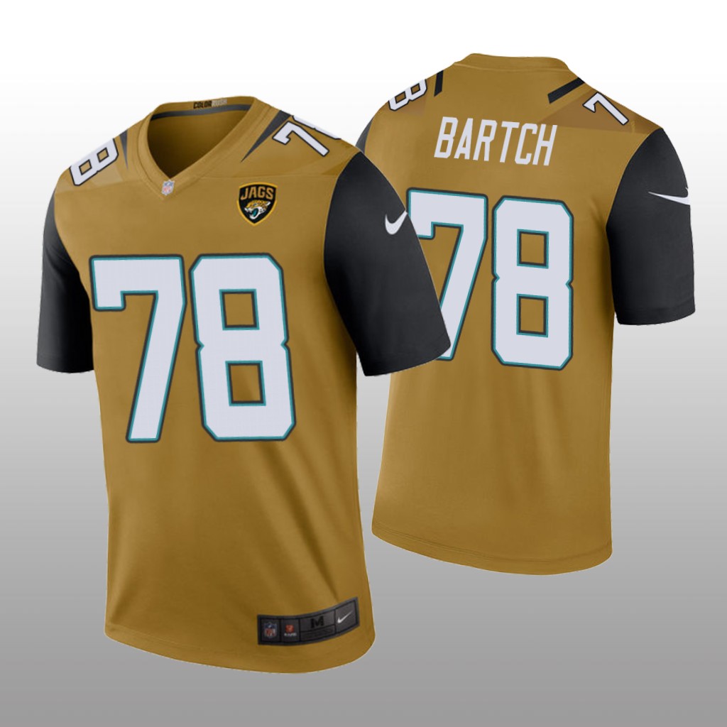Jacksonville Jaguars Ben Bartch Bold Gold Jersey Color Rush Legend - Men's