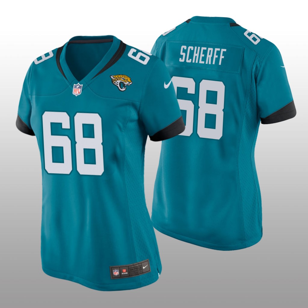 Jacksonville Jaguars Brandon Scherff Teal Jersey Game - Women's