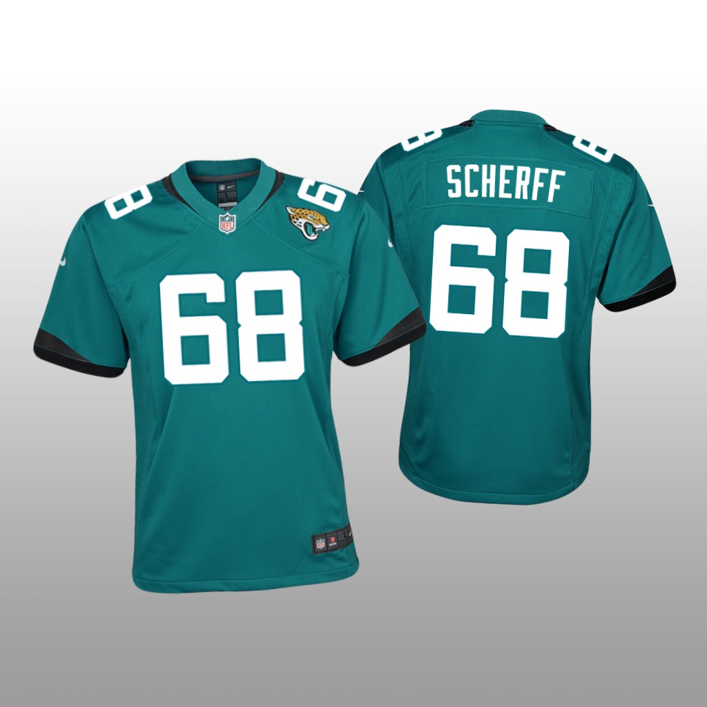 Jacksonville Jaguars Brandon Scherff Teal Jersey Game - Youth