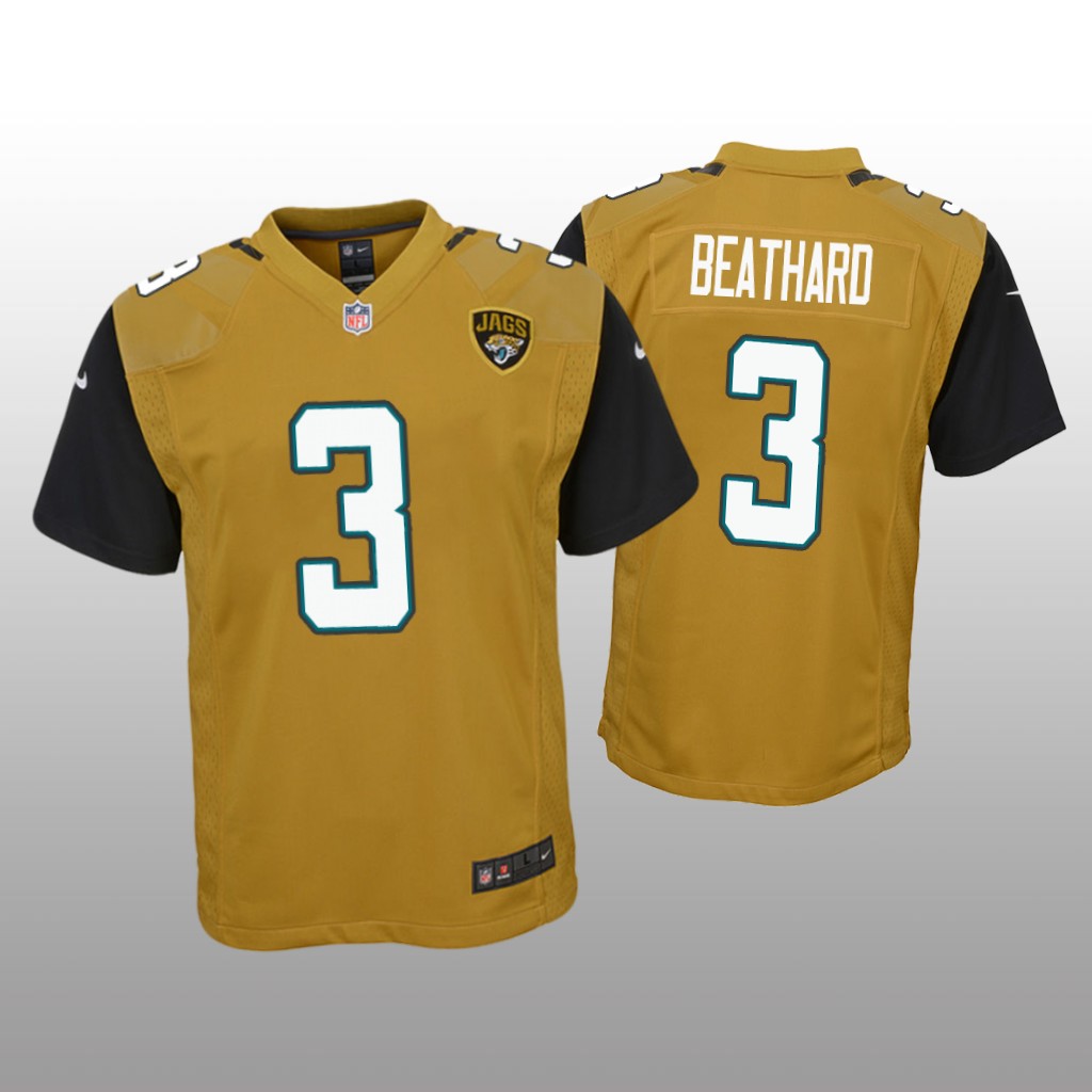 Jacksonville Jaguars C.J. Beathard Gold Jersey Color Rush Game - Youth