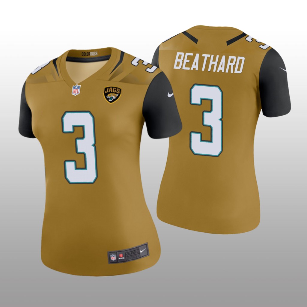 Jacksonville Jaguars C.J. Beathard Gold Jersey Color Rush Legend - Women's