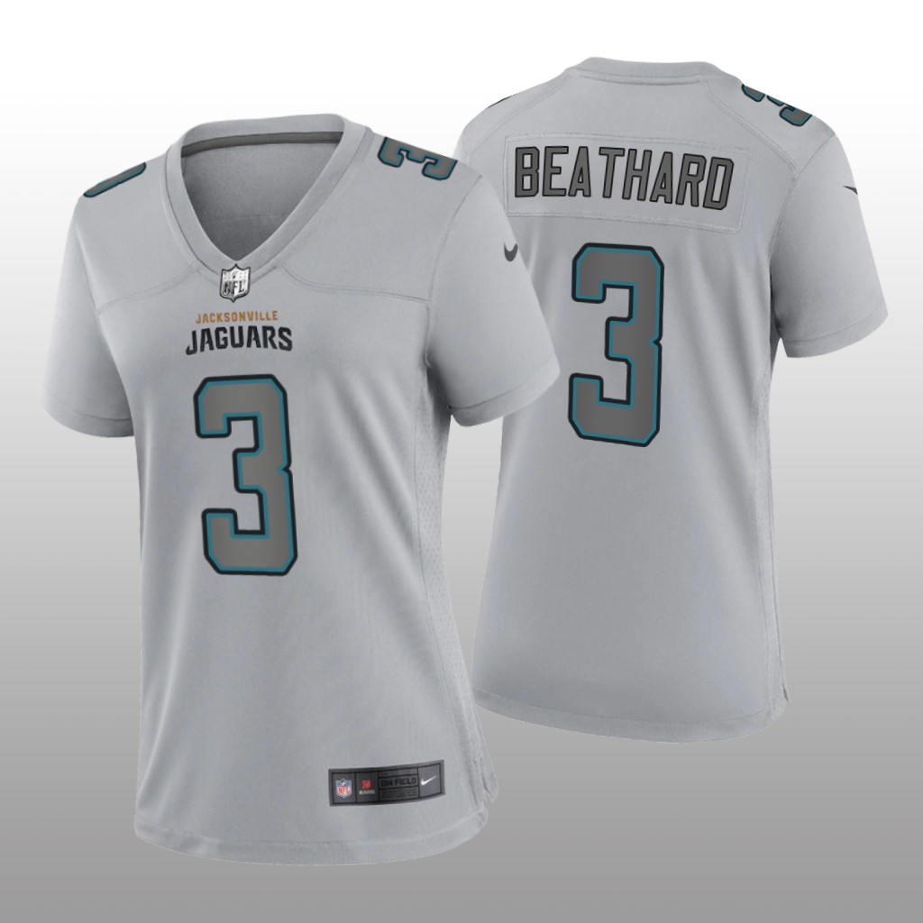 Jacksonville Jaguars C.J. Beathard Gray Jersey Atmosphere Fashion Game - Women's