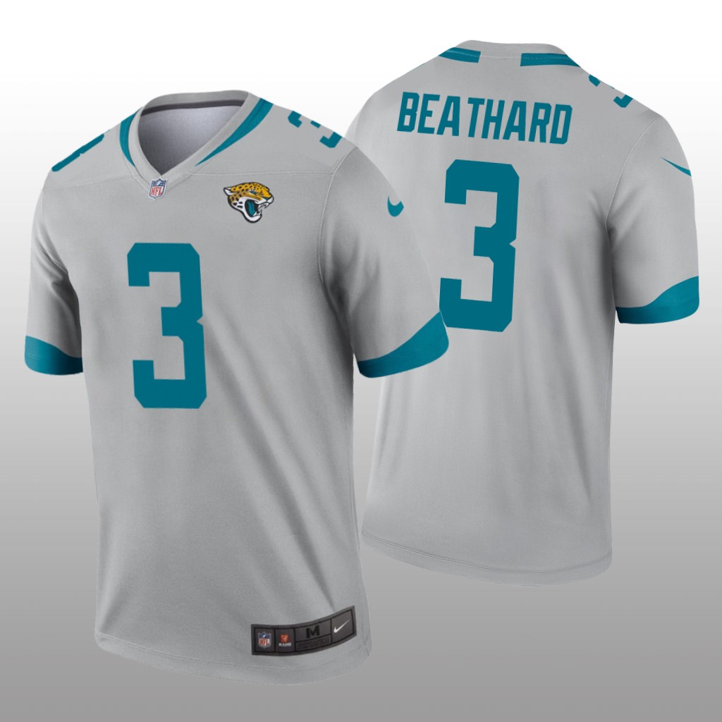 Jacksonville Jaguars C.J. Beathard Silver Jersey Inverted Legend - Men's
