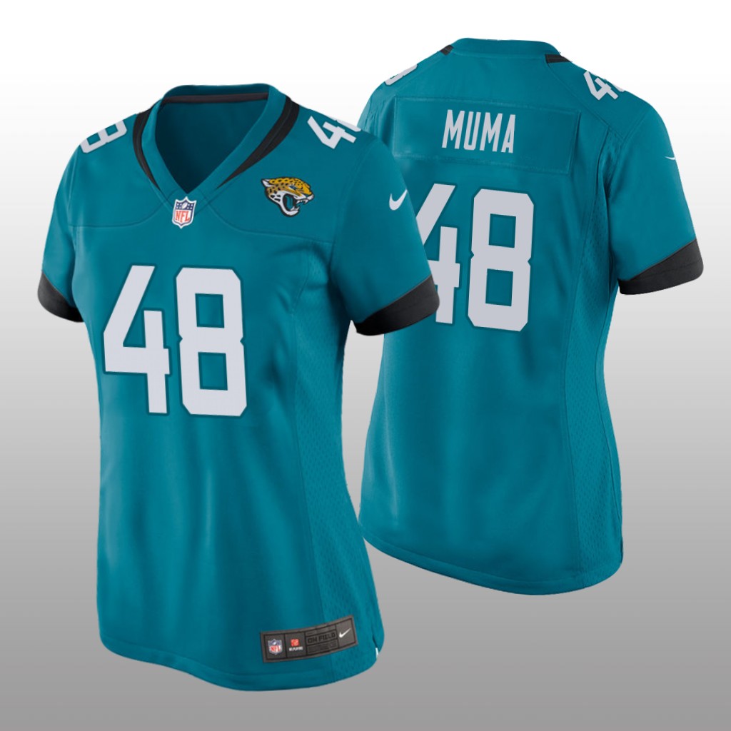 Jacksonville Jaguars Chad Muma Teal Jersey Game - Women's