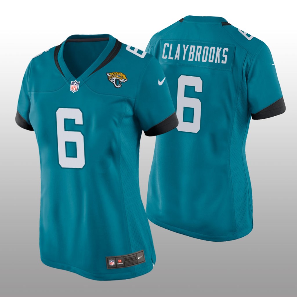 Jacksonville Jaguars Chris Claybrooks Teal Jersey Game - Women's