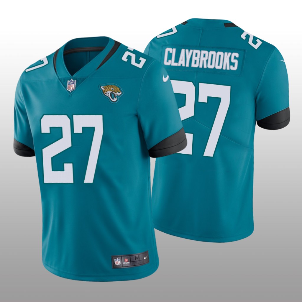 Jacksonville Jaguars Chris Claybrooks Teal Jersey Vapor Limited - Men's