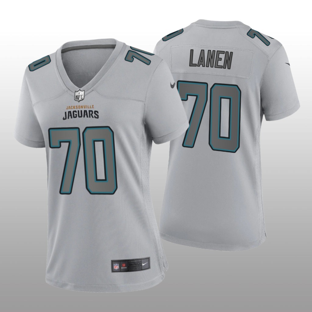 Jacksonville Jaguars Cole Van Lanen Gray Jersey Atmosphere Fashion Game - Women's