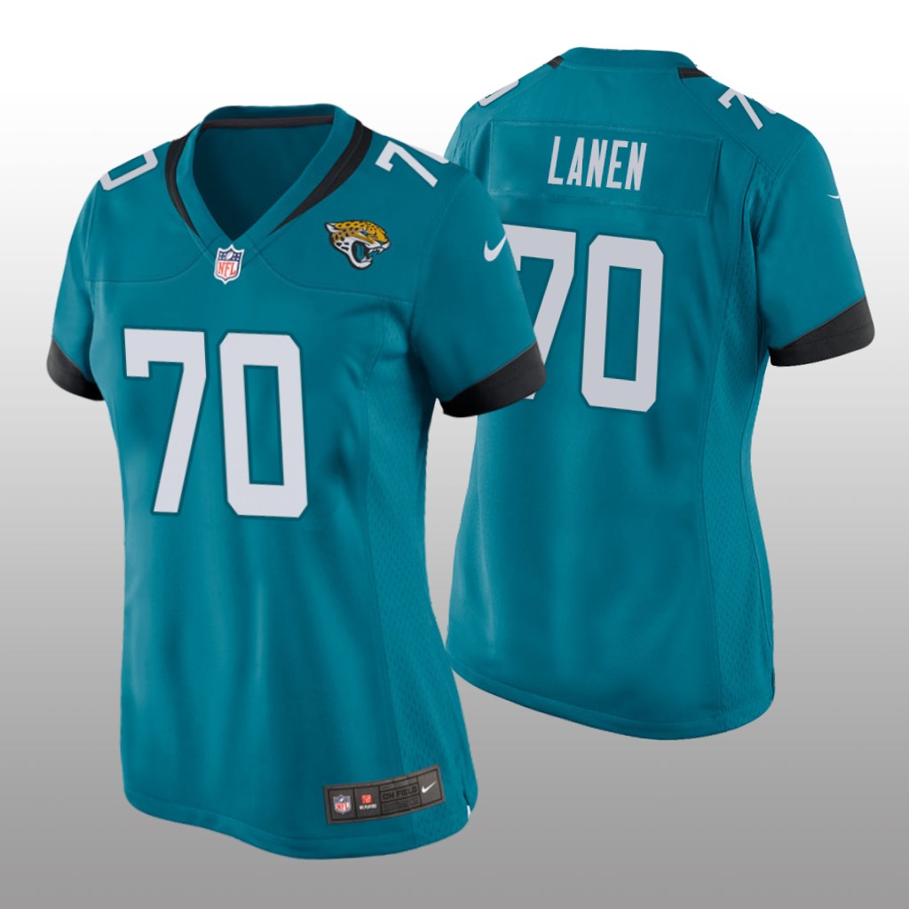 Jacksonville Jaguars Cole Van Lanen Teal Jersey Game - Women's