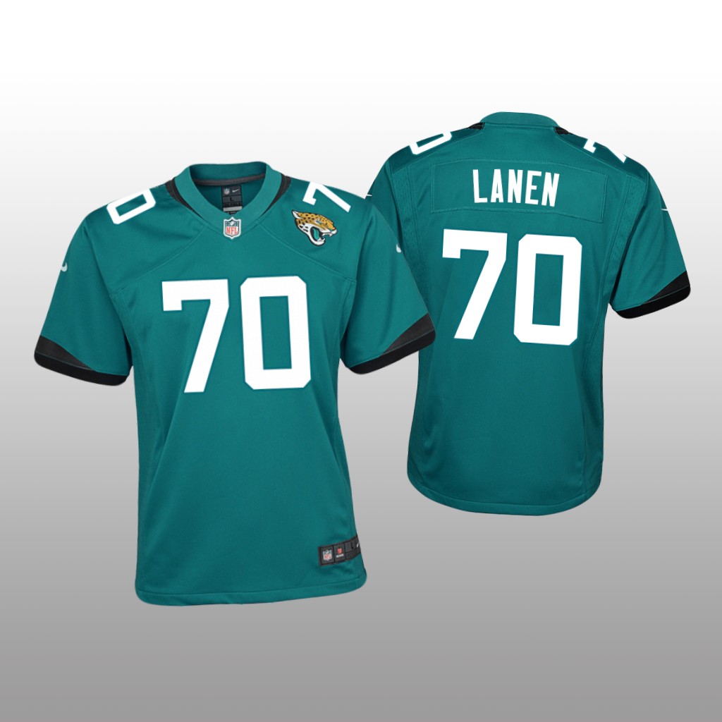 Jacksonville Jaguars Cole Van Lanen Teal Jersey Game - Youth