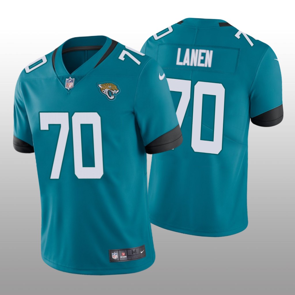 Jacksonville Jaguars Cole Van Lanen Teal Jersey Vapor Limited - Men's